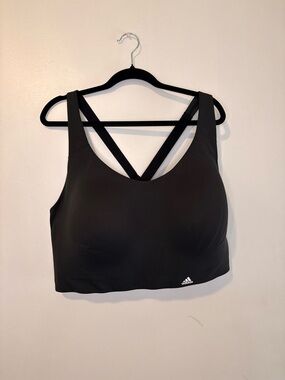 adidas Ultimate High Support Sports Bra Black 44F Plus Size BNWT